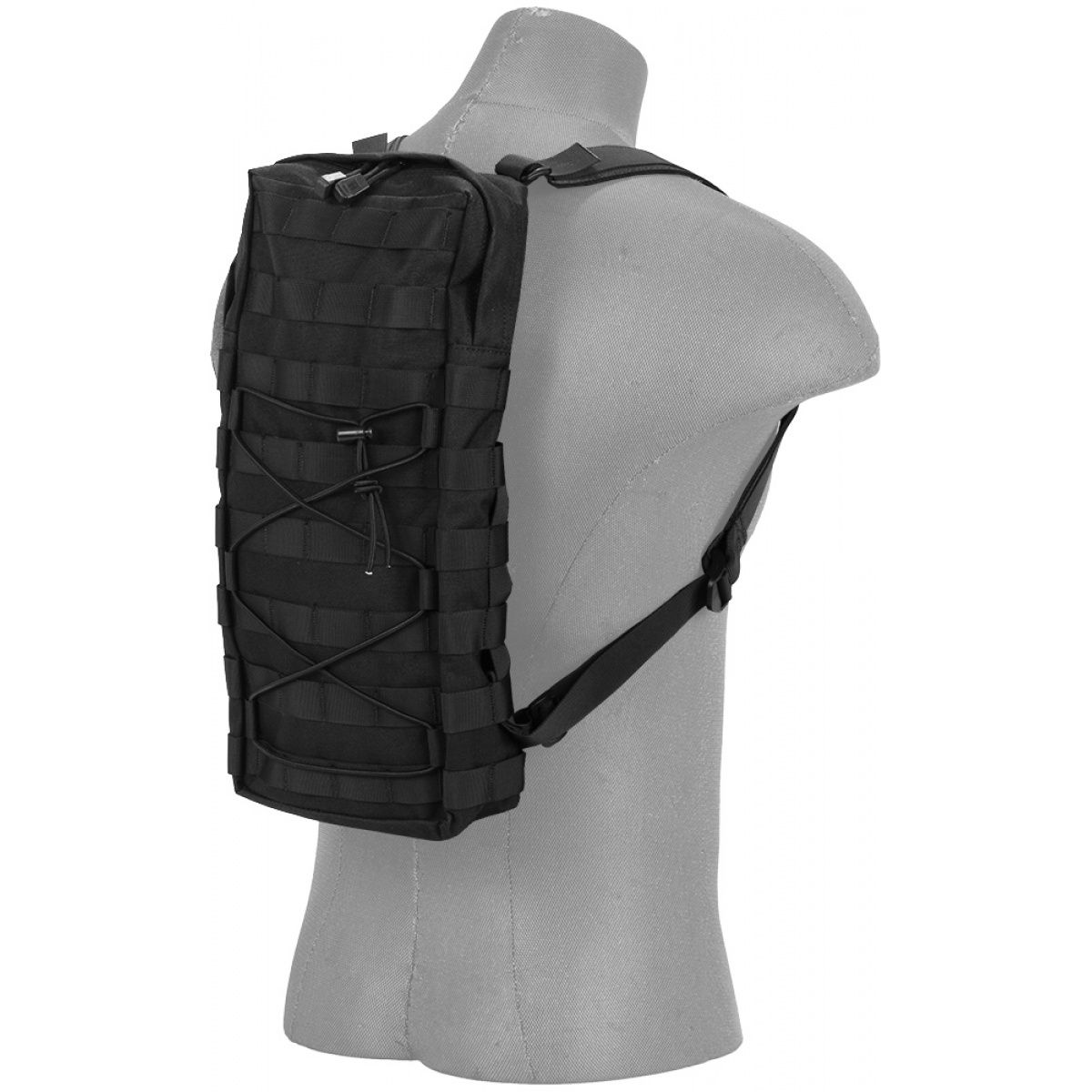 Lancer Tactical MOLLE Hydration Backpack – 3L Water Bladder Carrier | Black, OD Green &amp; Tan, Color: Black