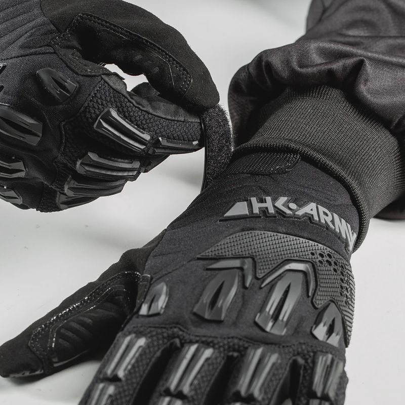 HK Army Hardline Armored Glove (Full Finger) - Blackout
