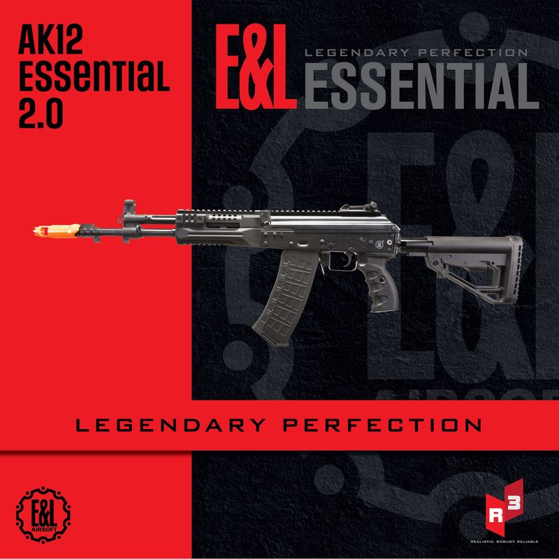 E&amp;L AK12 Essential 2.0 AEG AK Airsoft Rifle