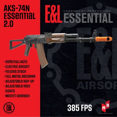 E&amp;L AKS-74N Essential 2.0 AEG AK Airsoft Rifle