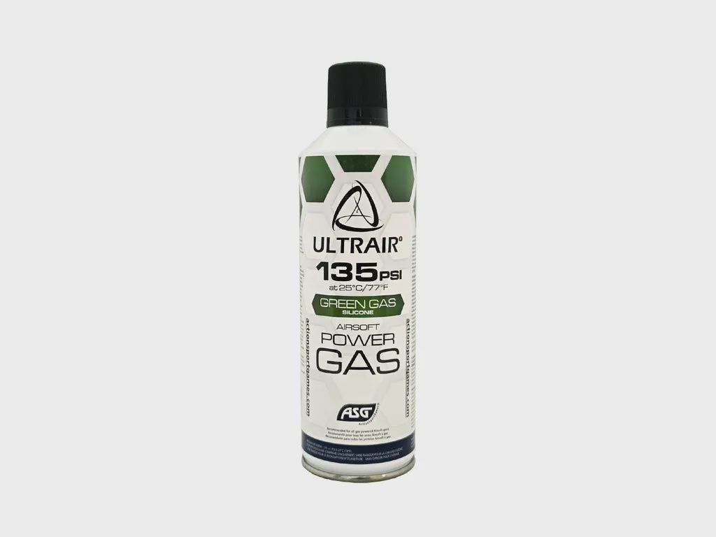 ULTRAIR Green Gas Can -8.5oz Bottle with Silicon
