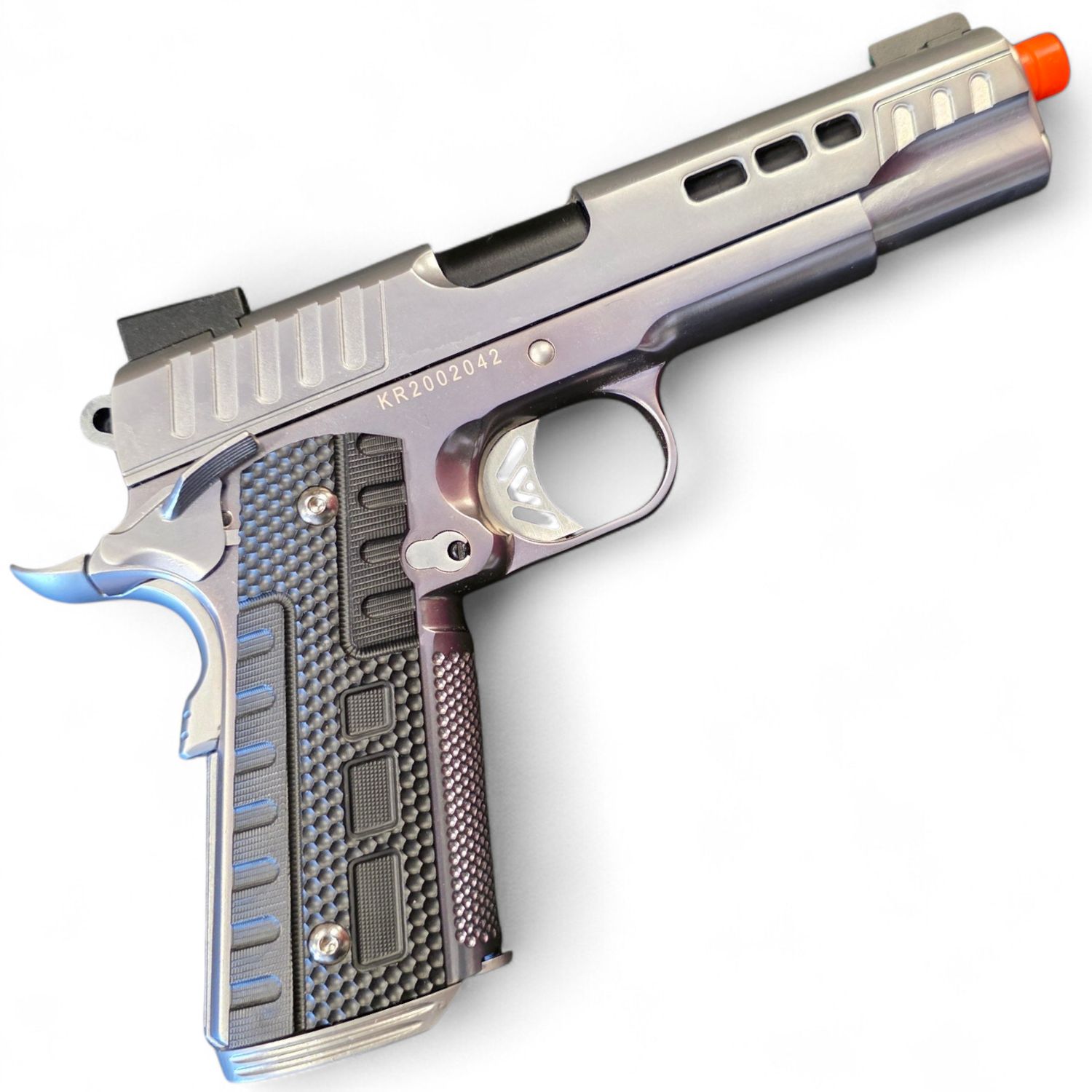 Used Ascend Airsoft KP1911 Custom Gas Blowback Airsoft Pistol - Silver