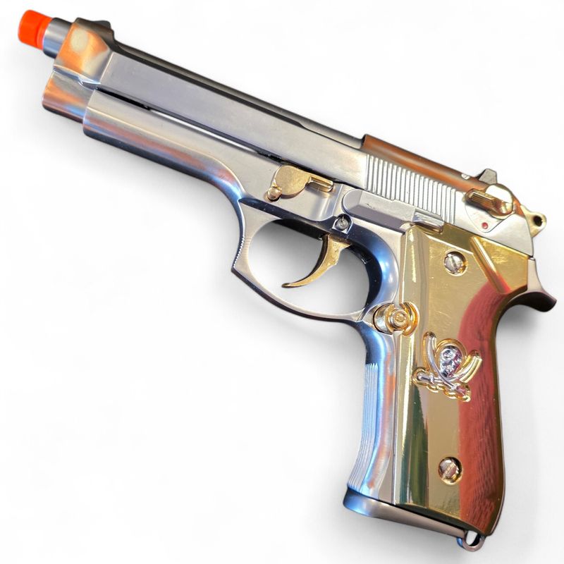 Used WE-Tech M92F "Calico Jack" Full Metal Gas Blowback Airsoft Pistol