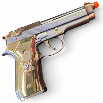 Used WE-Tech M92F "Calico Jack" Full Metal Gas Blowback Airsoft Pistol