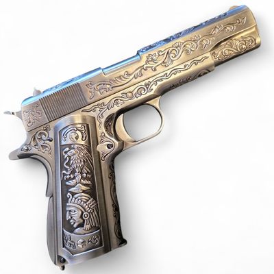 Used WE-Tech Heavy Weight Filigree 1911 Gas Blowback Airsoft Pistol