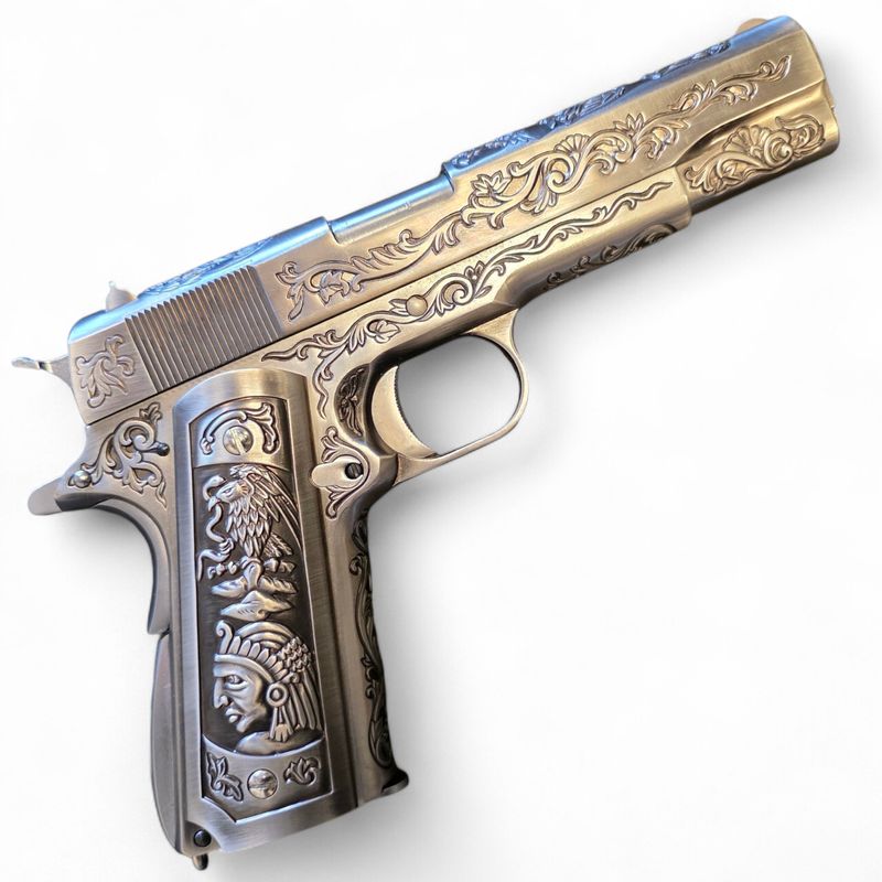 Used WE-Tech Heavy Weight Filigree 1911 Gas Blowback Airsoft Pistol