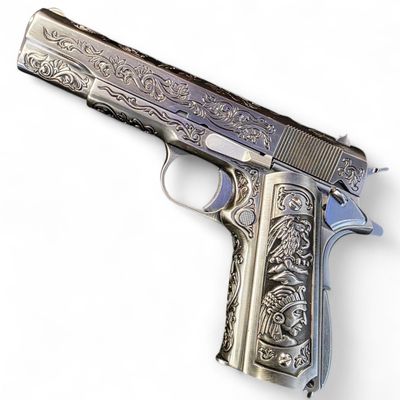 Used WE-Tech Heavy Weight Filigree 1911 Gas Blowback Airsoft Pistol