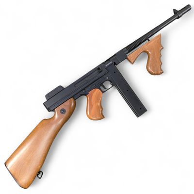 Used Cybergun Licensed Thompson 1928 "Chicago Typewriter" Airsoft AEG Rifle w/ Imitation Wood Furniture