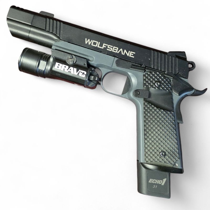 Used Echo1 Wolfsbane 1911 w/ Bravo STL800 Flashlight (Leaking Magazine)