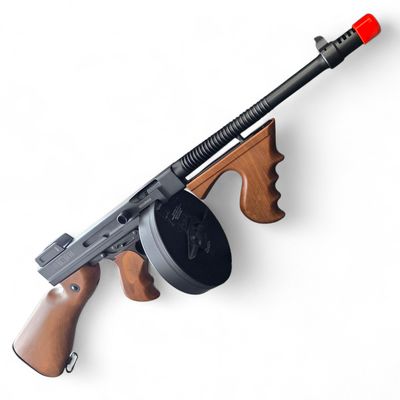 Used Cybergun Licensed Thompson 1928 "Chicago Typewriter" Airsoft AEG Rifle w/ Imitation Wood Furniture | Pre-Owned