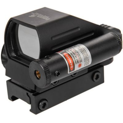 Lancer Tactical 4 Pattern Reticle Reflex Sight w/ Laser - BLACK