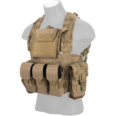 Lancer Tactical Airsoft M4/M16 MOLLE Modular Chest Rig (Nylon)