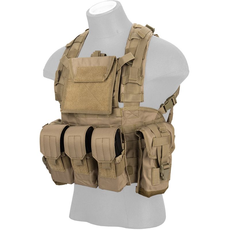 Lancer Tactical Airsoft M4/M16 MOLLE Modular Chest Rig (Nylon)