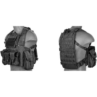Lancer Tactical Airsoft M4/M16 MOLLE Modular Chest Rig (Nylon)