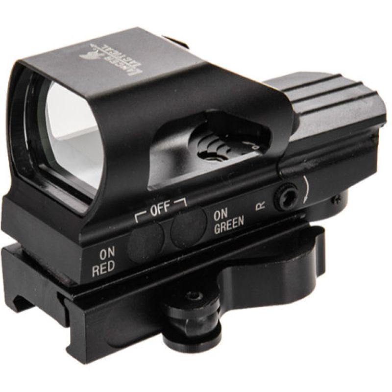 Lancer Tactical Multi Reticle Green and Red Dot Sight (Color: Black)
