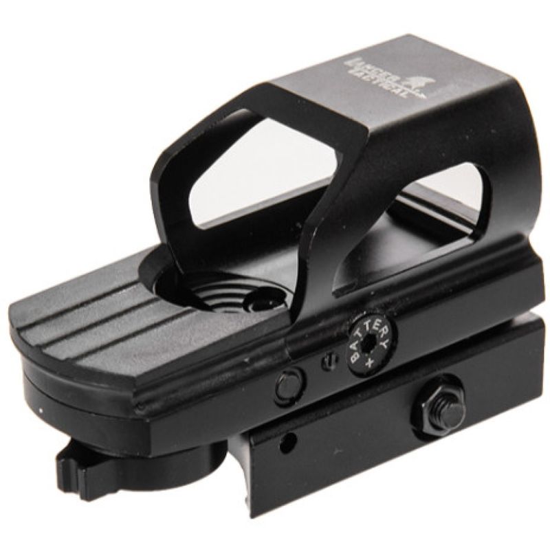 Lancer Tactical Multi Reticle Green and Red Dot Sight (Color: Black)