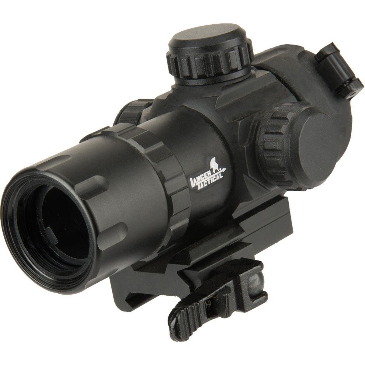 Lancer Tactical QD Red Dot Adjustable Dot Sight - BLACK