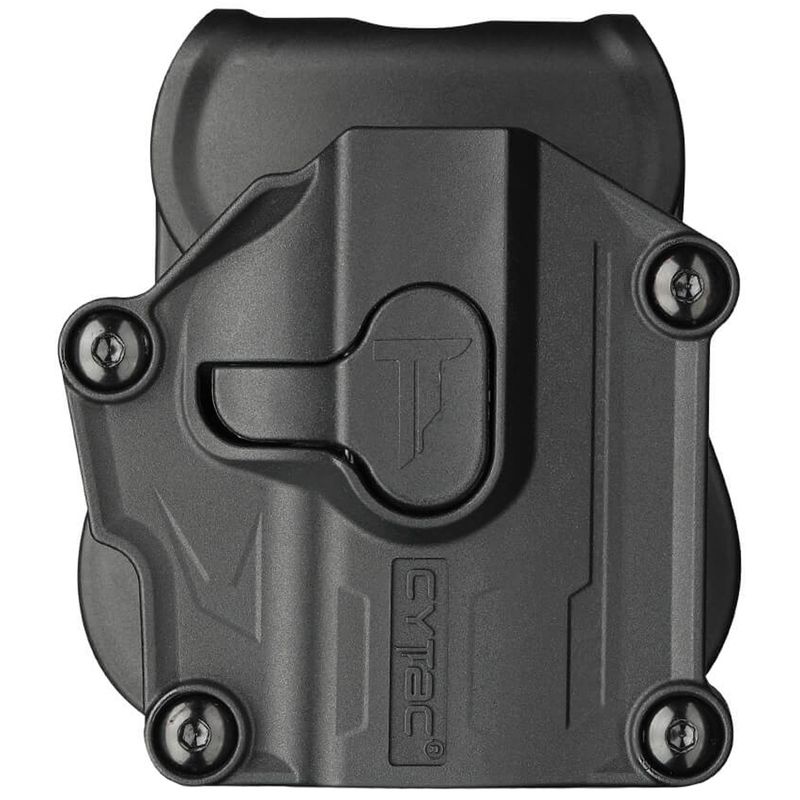 Cytac Right Handed Mega-Fit Hard Shell Holster for Compact Pistols (Color: Black)