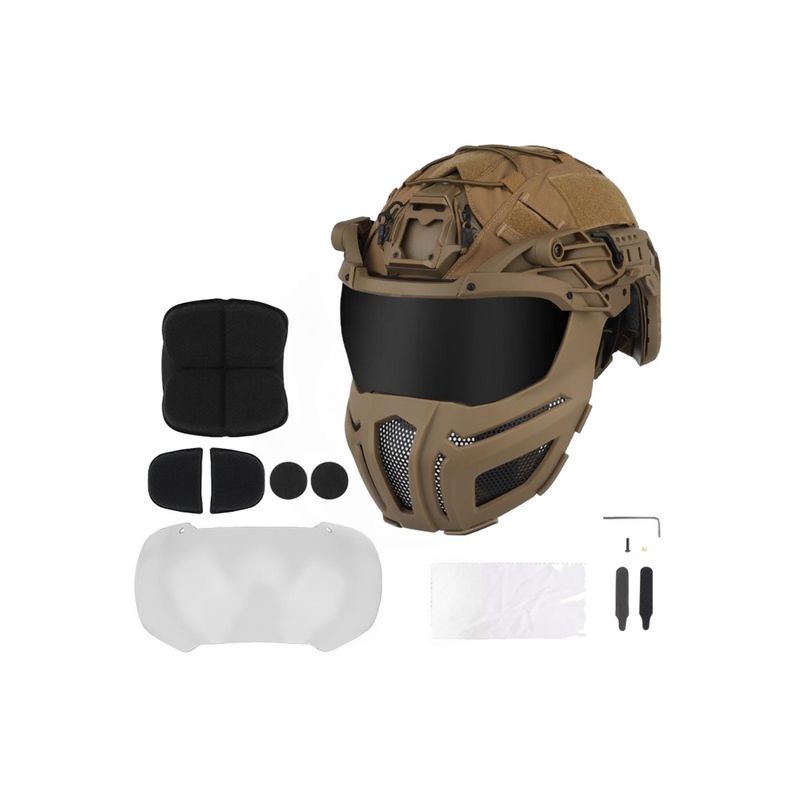 Lancer Tactical Full Protection Tactical FAST Airsoft Helmet
