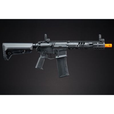 SLR SD - Lancer Tactical Gen 3 AEG Airsoft Rifle w/ Licensed SLR Handguard &amp; Mock Suppressor - (Black) - 13"