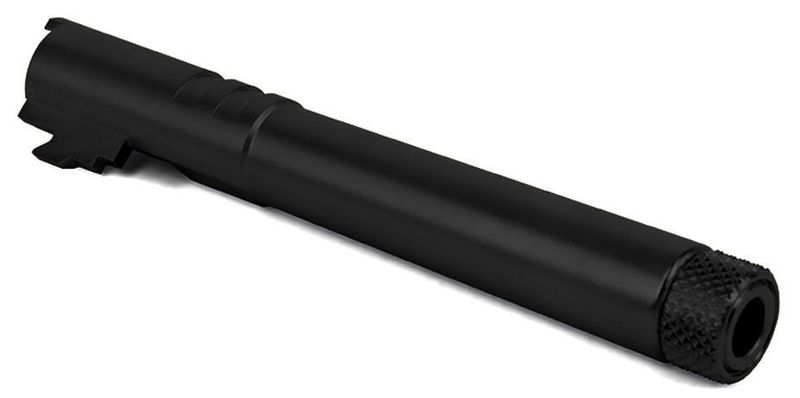 Airsoft Masterpiece Fix Outer Barrel with Threads for Hi-Capa 5.1 GBB Pistols  - Black