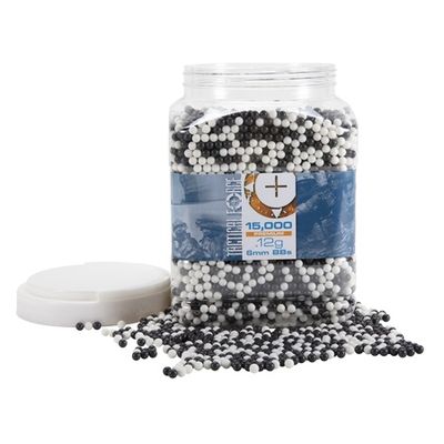 Tactical Force .12g Airsoft BBs (White/BLK) - 15,000 ct