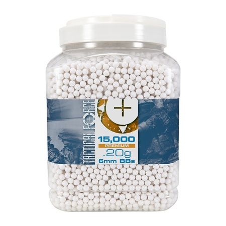 Tactical Force .20g Airsoft BBs - 15,000 ct.