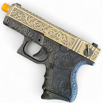Used WE Tech Floral Pattern Gas Pistol w/ Full-Auto (~6" Upper)