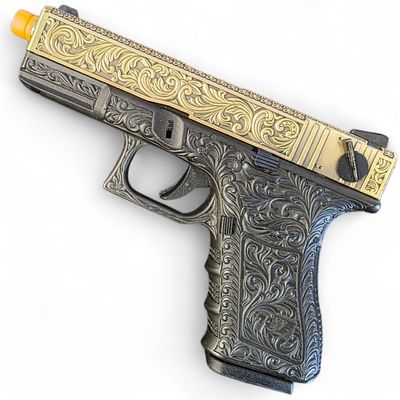 Used WE Tech Floral Pattern Gas Pistol w/ Full-Auto (~6.5" Upper)