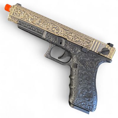 Used WE Tech Floral Pattern Gas Pistol w/ Full-Auto (~8" Upper)