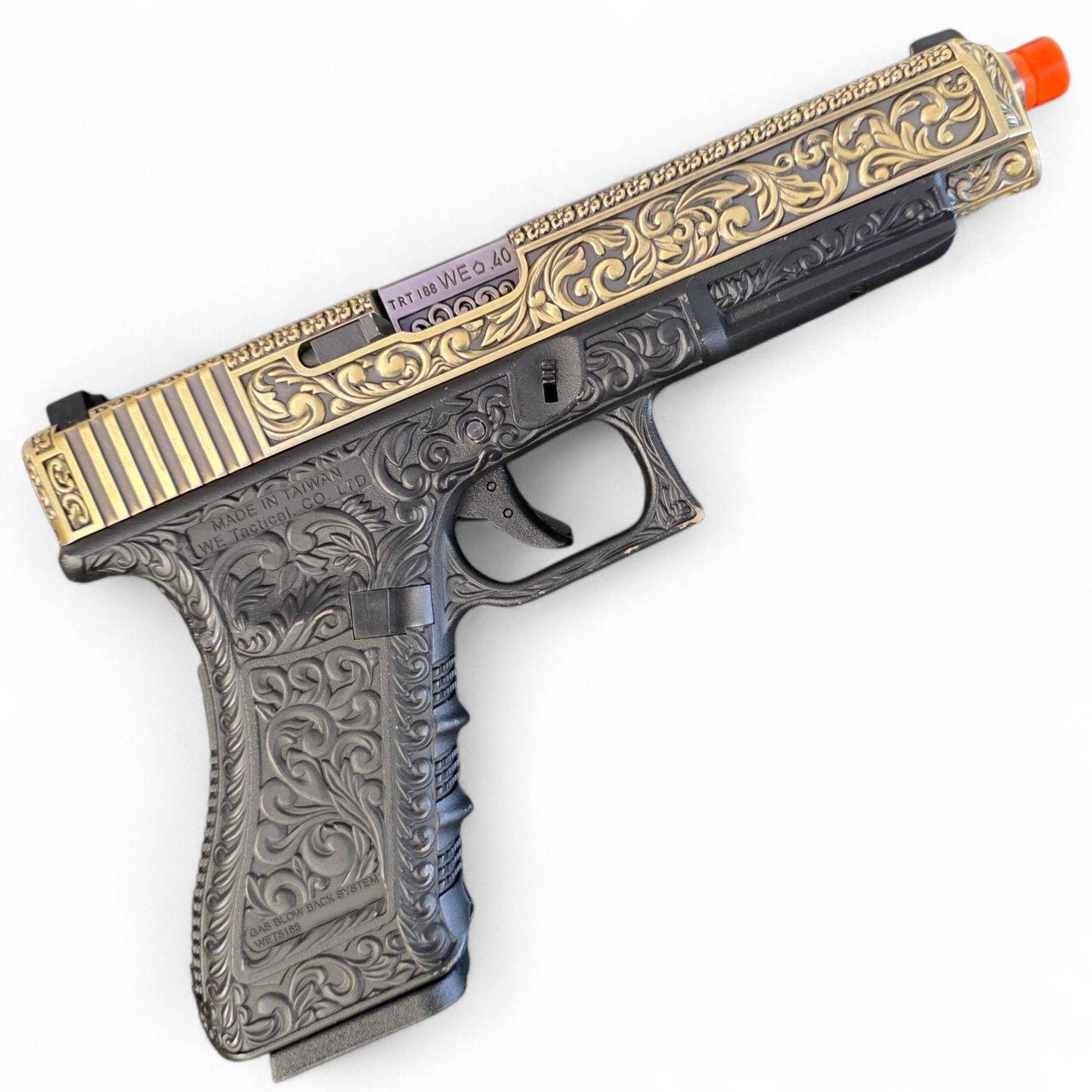 Used WE Tech Floral Pattern Gas Pistol w/ Full-Auto (~8" Upper)
