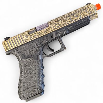 Used WE Tech Floral Pattern Gas Pistol w/ Full-Auto (~8" Upper)