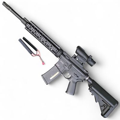 Used KWA USA Full Metal RM4 SR-10 AEG3 M4 Carbine Airsoft AEG Rifle w/ Battery &amp; Optic