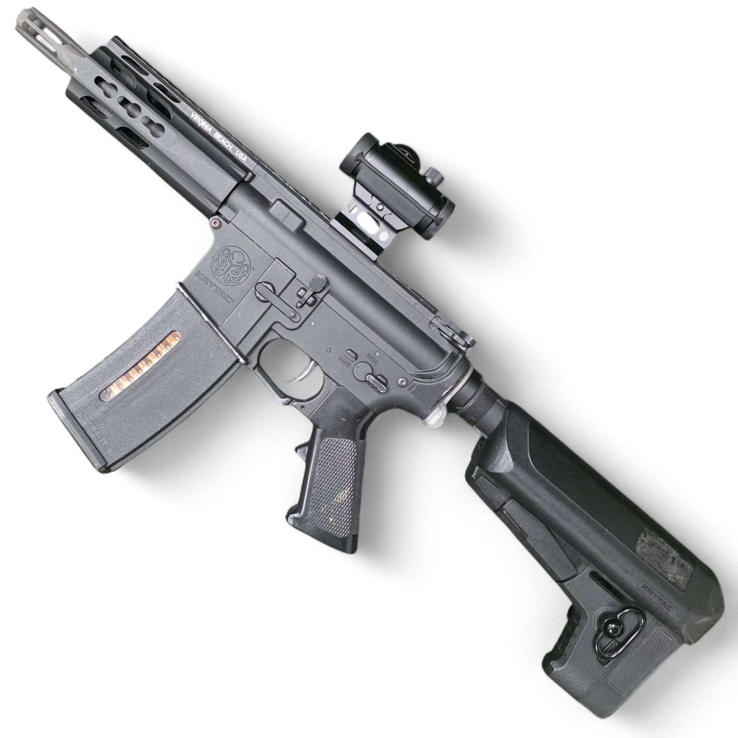 Used Krytac Full Metal Trident MKII PDW Airsoft AEG Rifle
