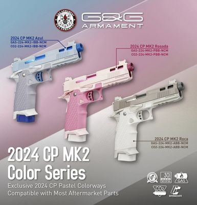 G&amp;G Exclusive 2024 CP MK2 Pastel Color Series Gas Blowback Airsoft Pistol