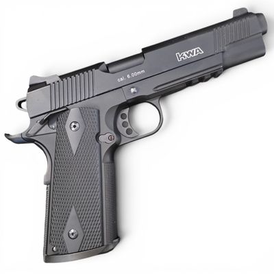Used KWA Full Metal M1911 NS2 PTP w/ Railed Frame Airsoft Gas Blowback - MKIV (Color: Black) | Pre-Owned
