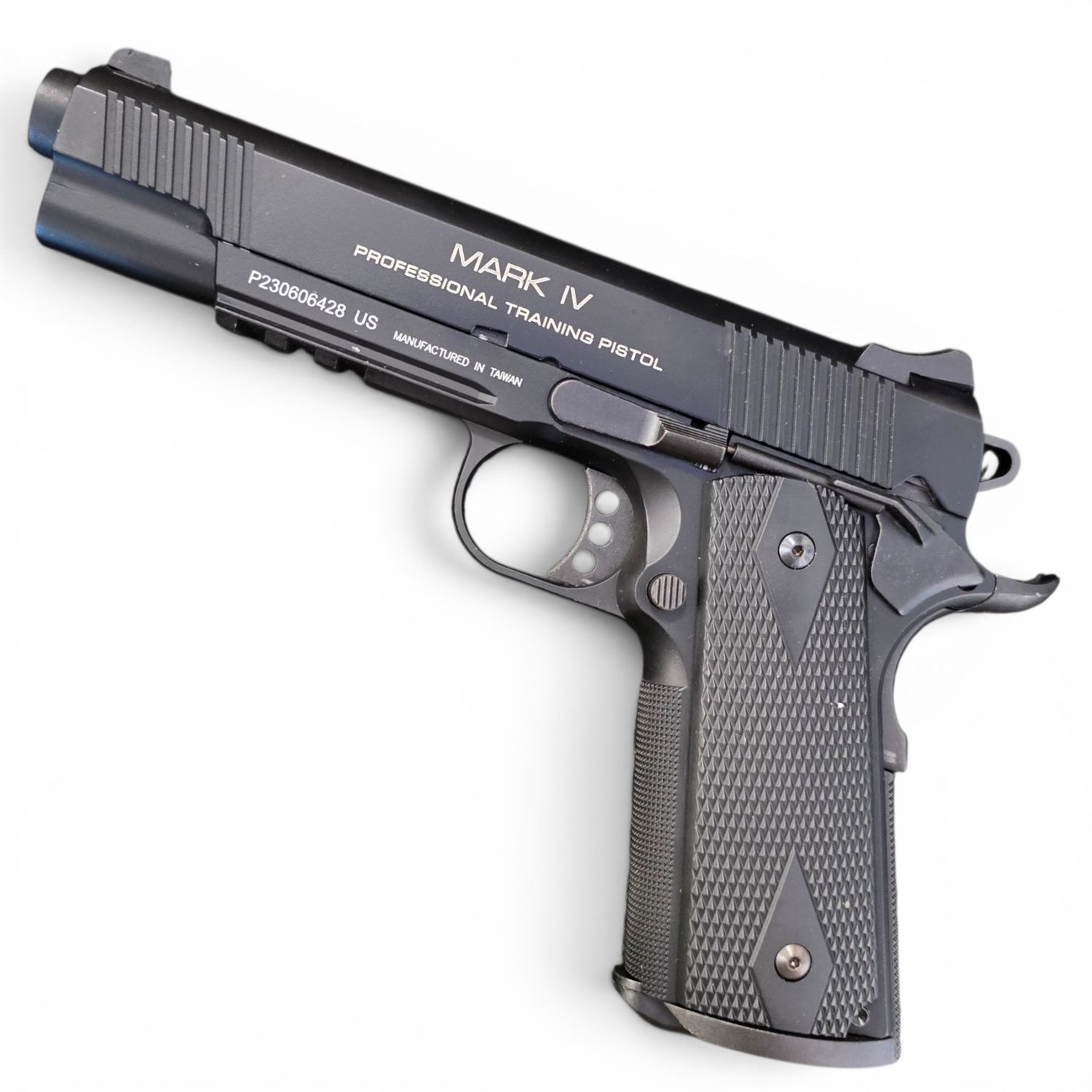 Used KWA Full Metal M1911 NS2 PTP w/ Railed Frame Airsoft Gas Blowback - MKIV (Color: Black) | Pre-Owned
