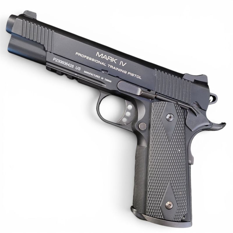 Used KWA Full Metal M1911 NS2 PTP w/ Railed Frame Airsoft Gas Blowback - MKIV (Color: Black) | Pre-Owned