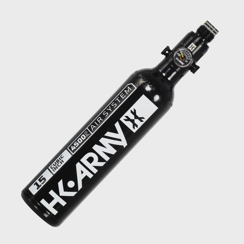 HK Army 4500PSI - 15ci Aluminum Tank w/ Regulator - Black