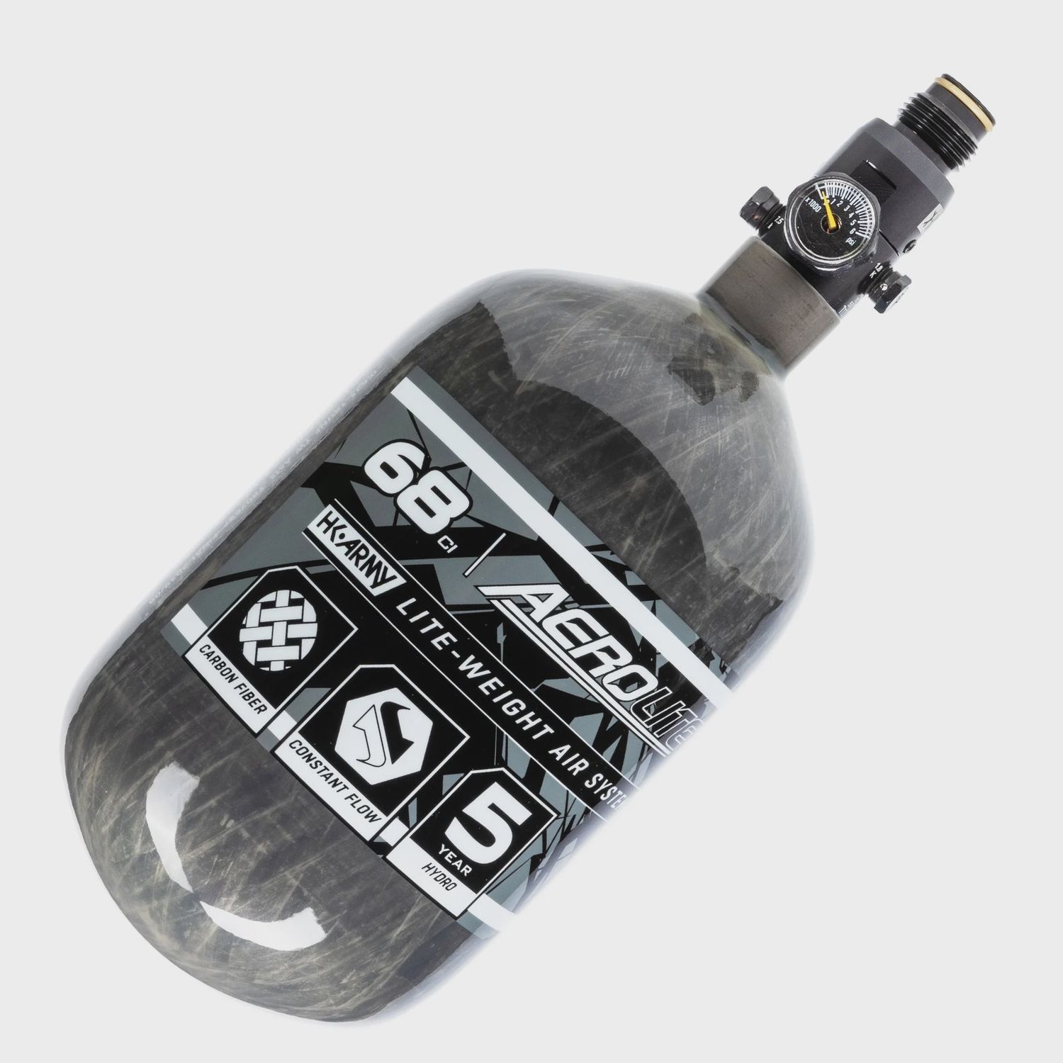 HK Army 68/4500 Aerolite Air System HPA Tank, Color: Smoke