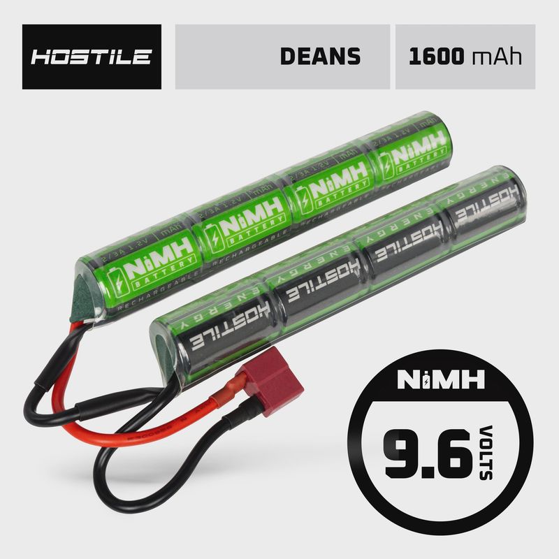 Hostile ENERGY - NiMH Battery 9.6V 1600mAh Split