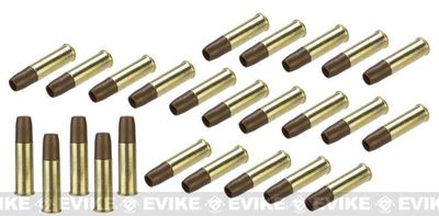 Spare Brass Shells for WinGun / Dan Wesson Series 6mm Airsoft Co2 Revolvers - Set of 25