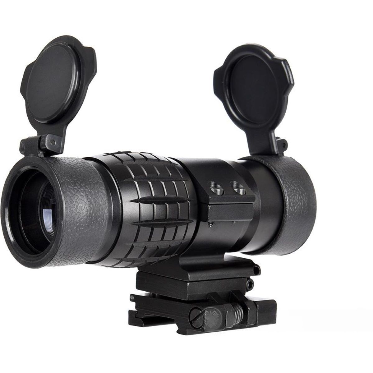 Lancer Tactical 1-3X Adjustable Magnifier w/ Picatinny Mount - BLACK