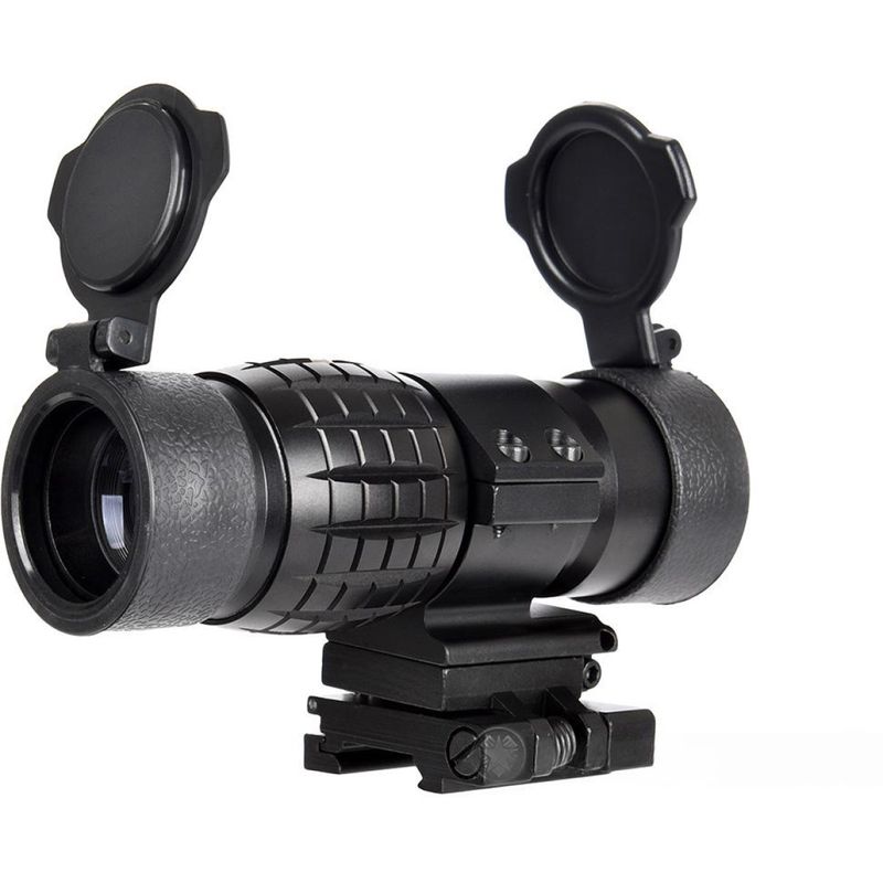Lancer Tactical 1-3X Adjustable Magnifier w/ Picatinny Mount - BLACK