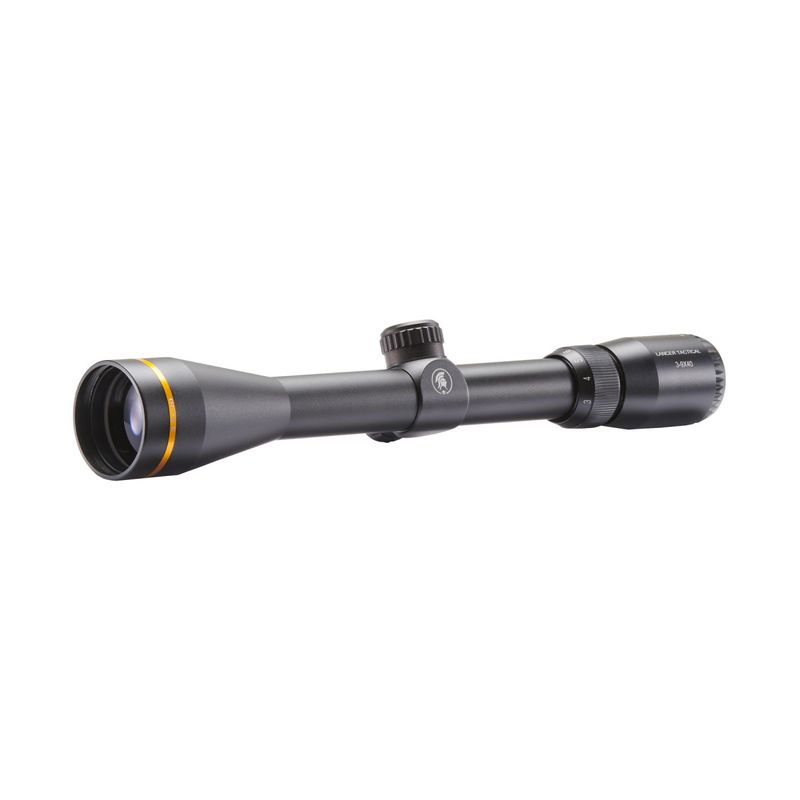 Lancer Tactical 3-9x40 Scope with Gold Ring and Mount (Color: Black)