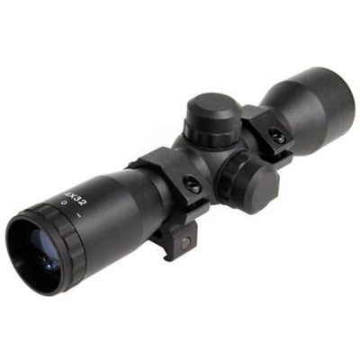 AIM Sports 4x32 Compact Mil-Dot Airsoft Tactical Combat Scope