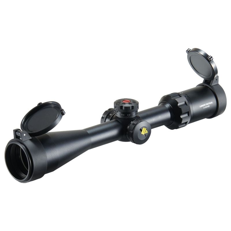 Lancer Tactical 3-9x40E Variable Power Airsoft Rifle Scope w/ Mount Rings - (Black)