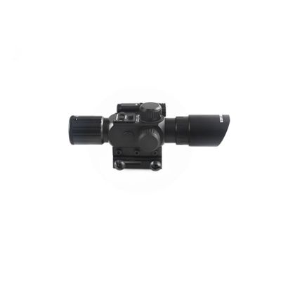 Lancer Tactical 4x30IR Short Red Dot Scope Equipped With Red Laser Mechanism Fits 11mm/20mm Rails - (Black)