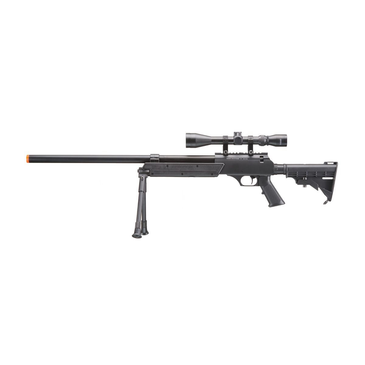 Well Fire MB06 Airsoft Bolt Action Sniper Rifle w/ Scope &amp; Bipod (Color: Black)