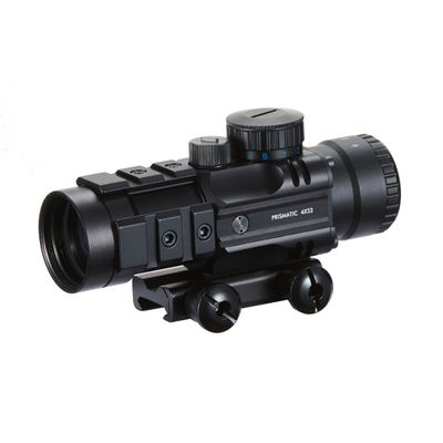 Lancer Tactical Prismatic 4x32 Compact Scope with Illuminated Reticle (Color: Black)